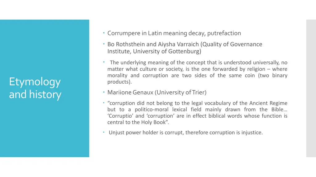 corrumpere in latin meaning decay putrefaction