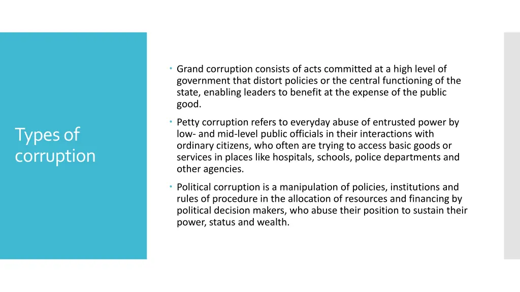 grand corruption consists of acts committed