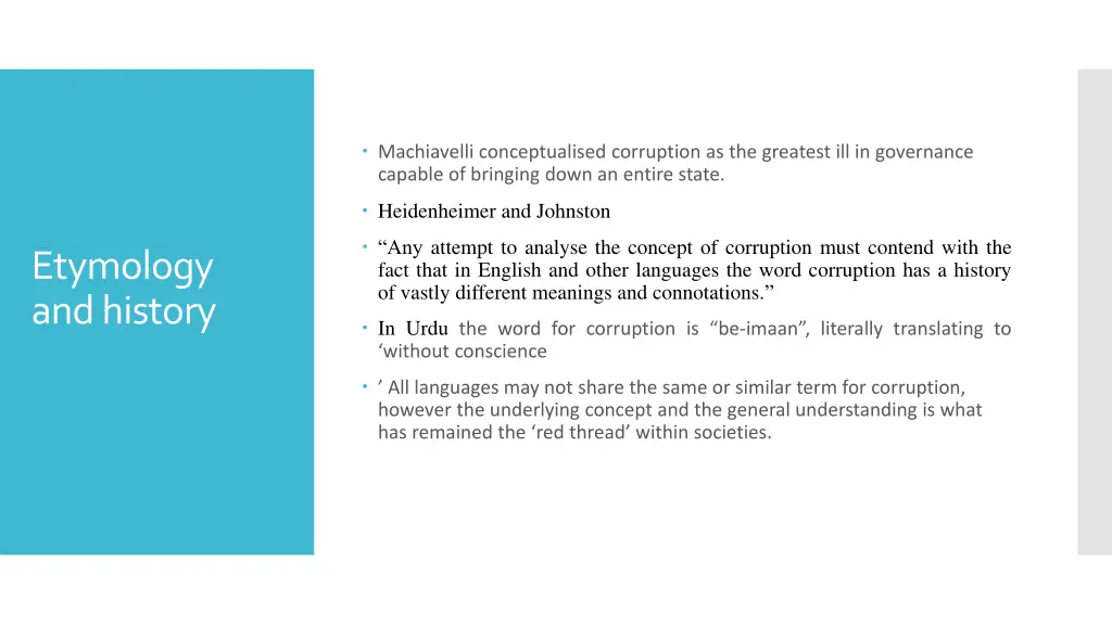 machiavelli conceptualised corruption