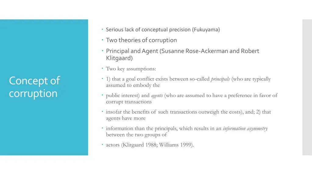 serious lack of conceptual precision fukuyama