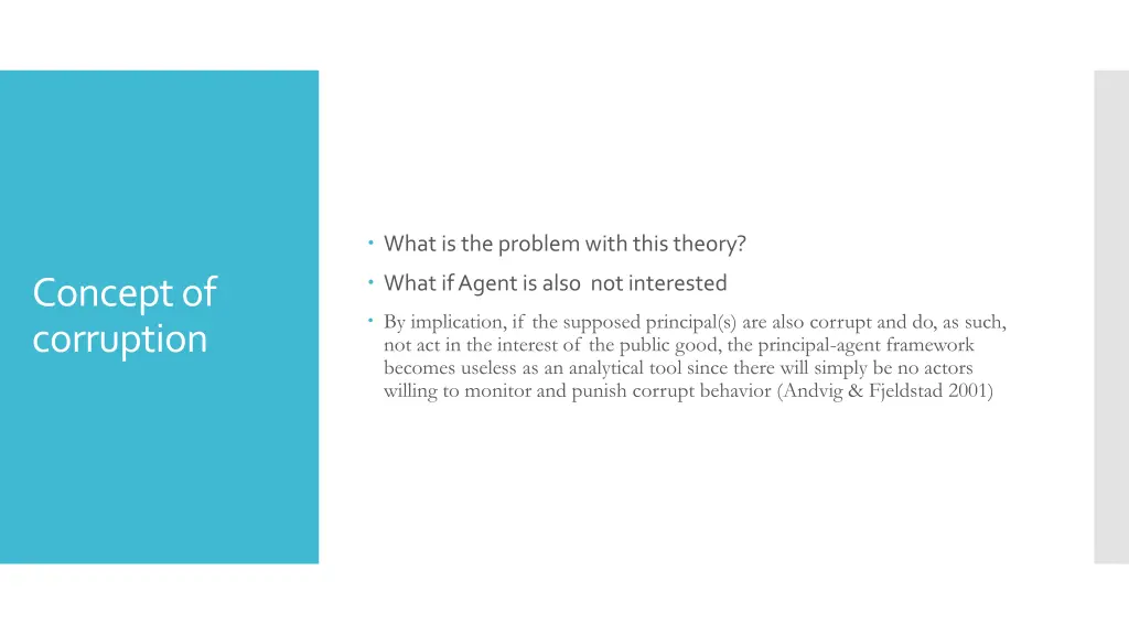 what is the problem with this theory