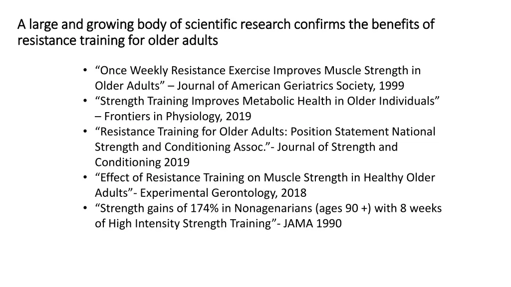 a large and growing body of scientific research