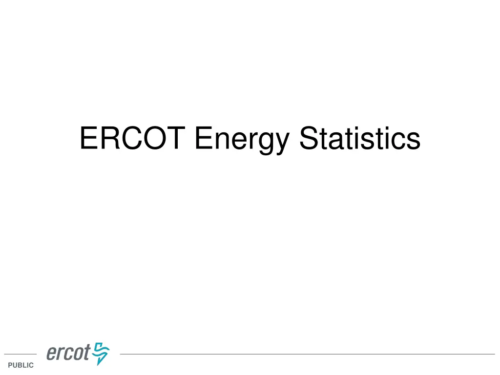 ercot energy statistics
