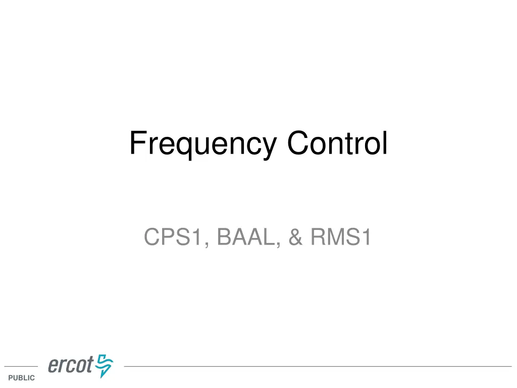 frequency control