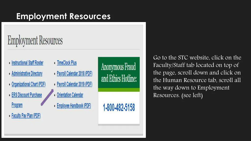 employment resources
