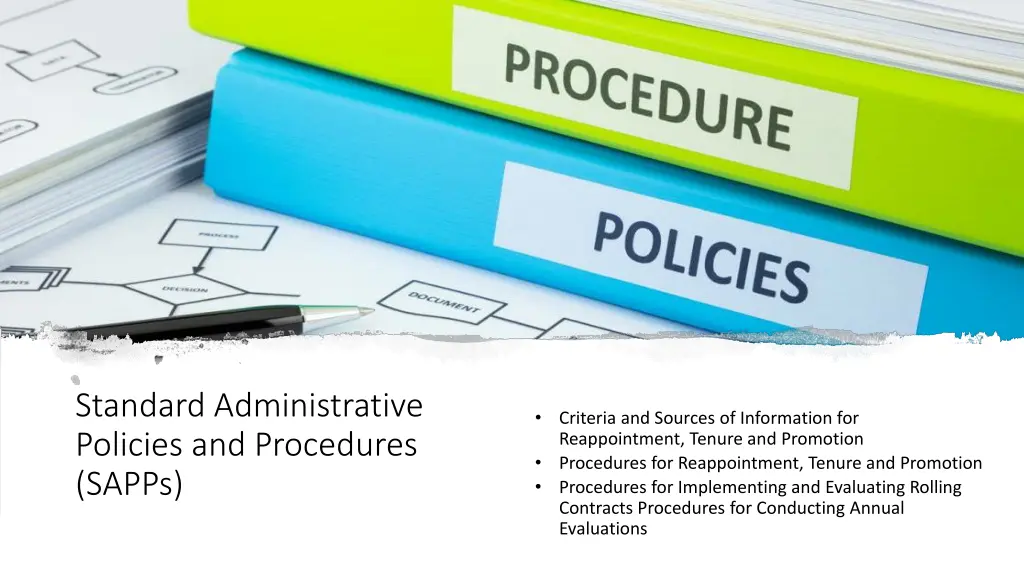 standard administrative policies and procedures
