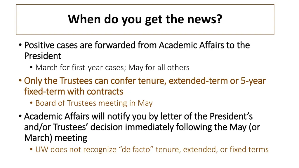 when do you get the news