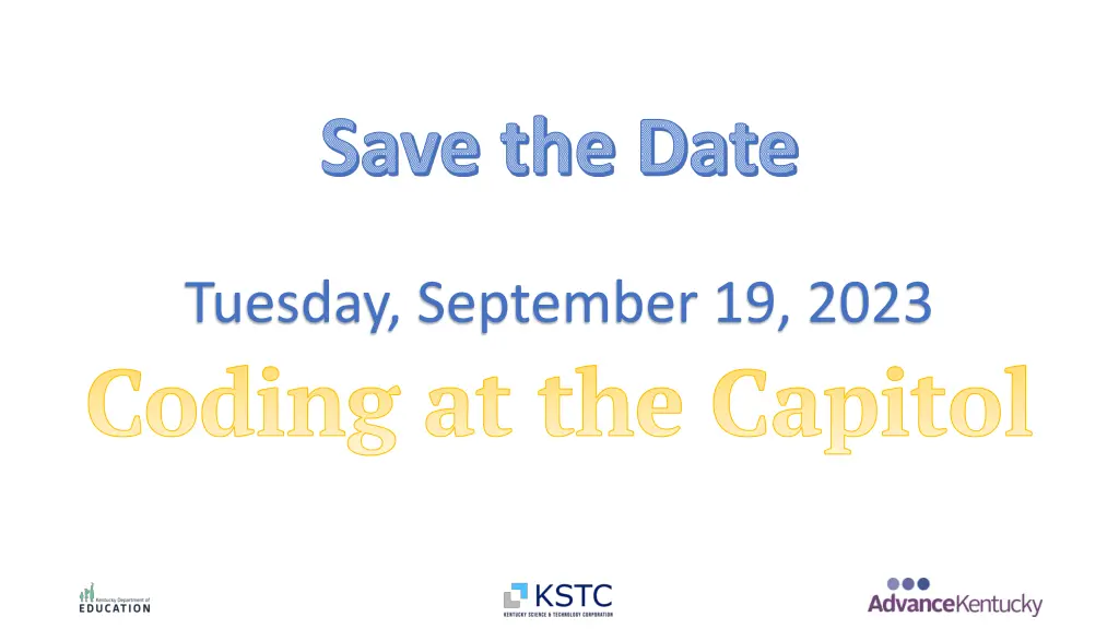 save the date