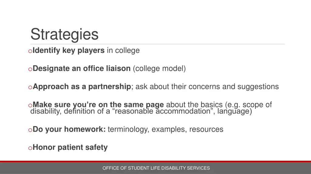 strategies o identify key players in college