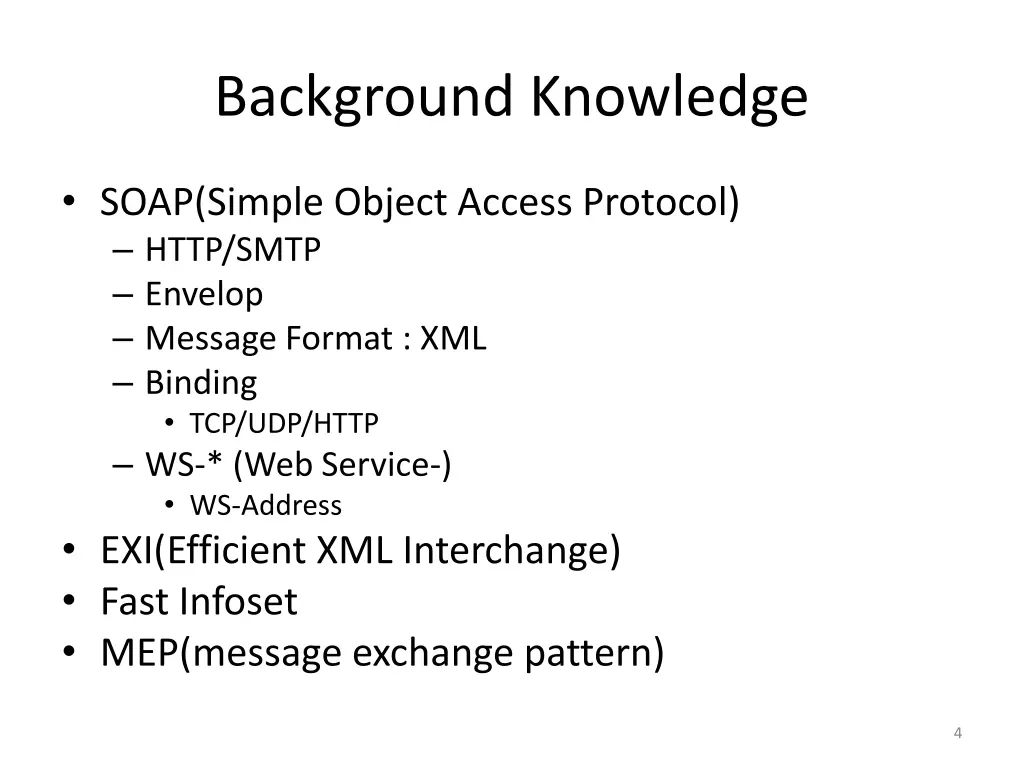 background knowledge