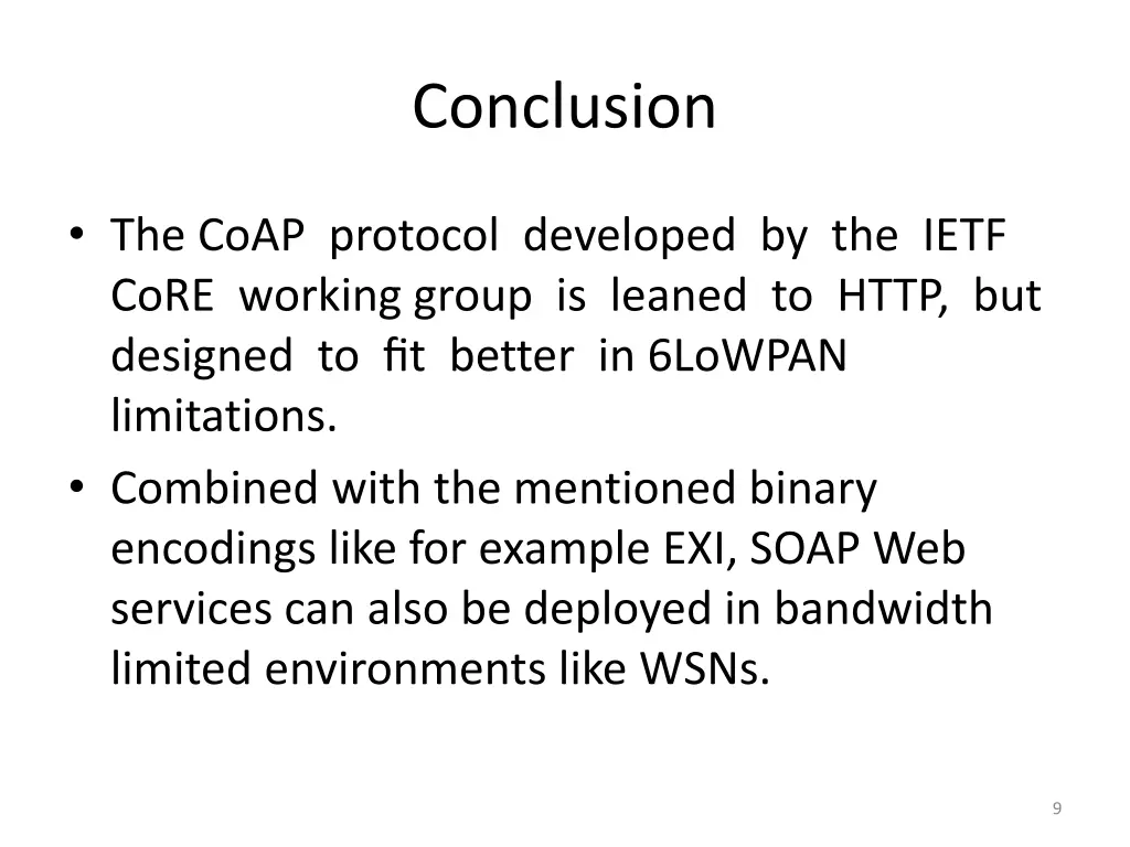 conclusion
