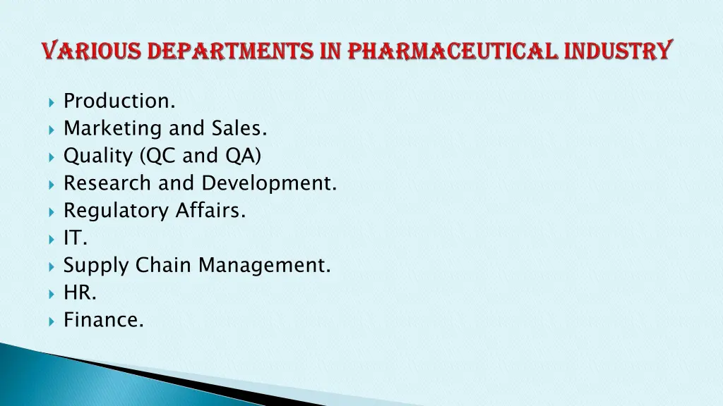 production marketing and sales quality