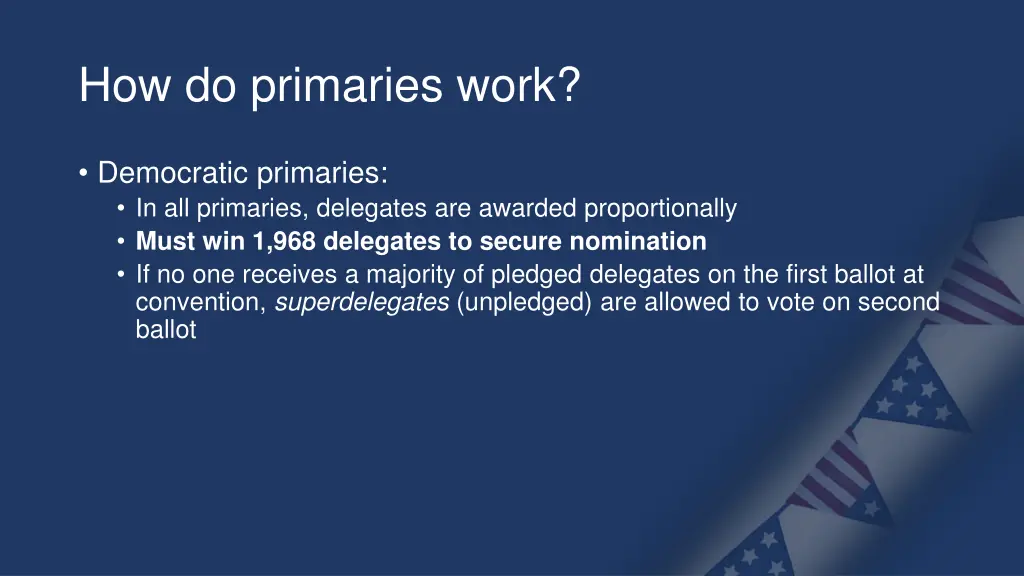 how do primaries work 1