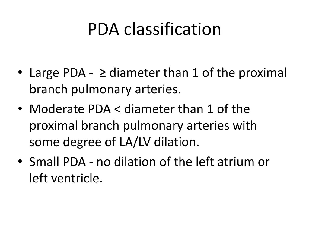 pda classification