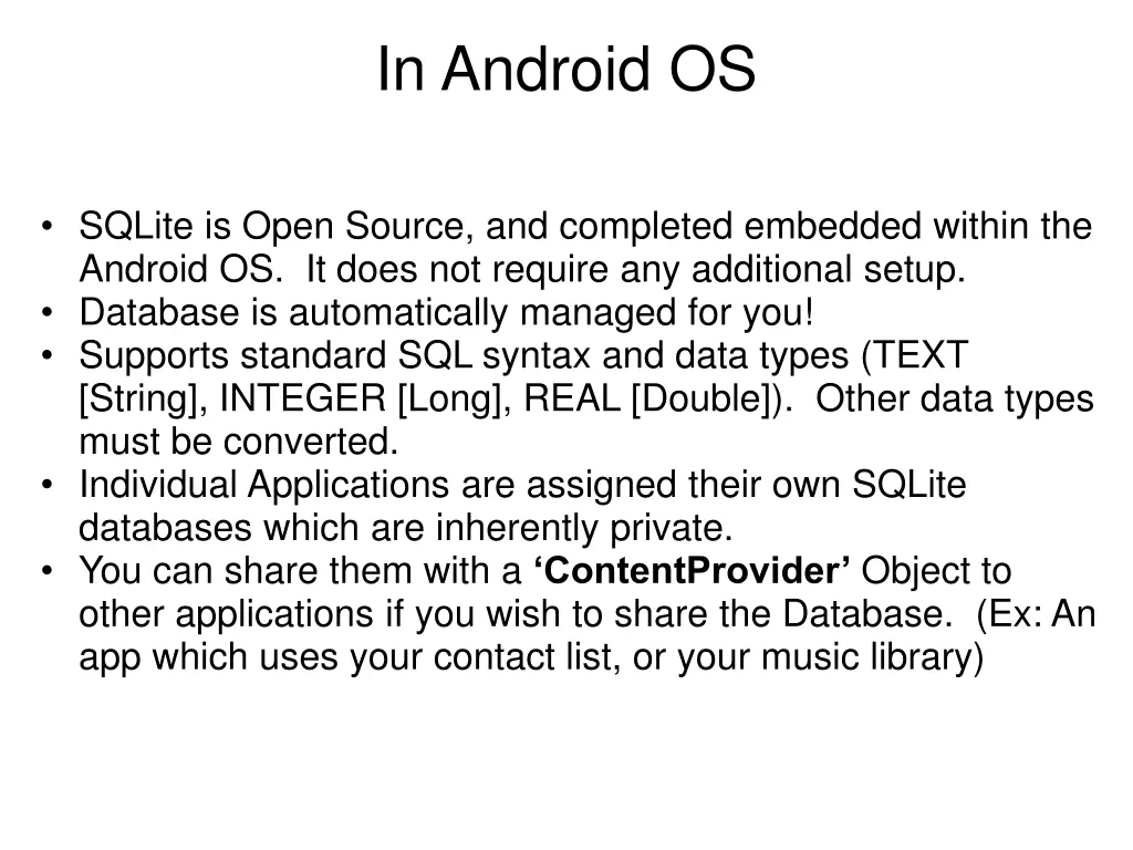 in android os