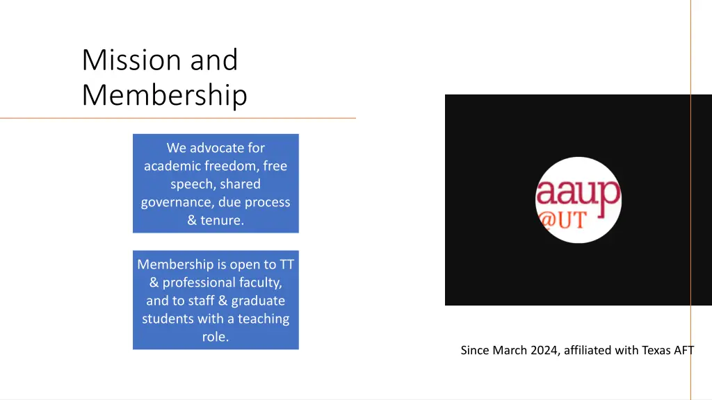 mission and membership