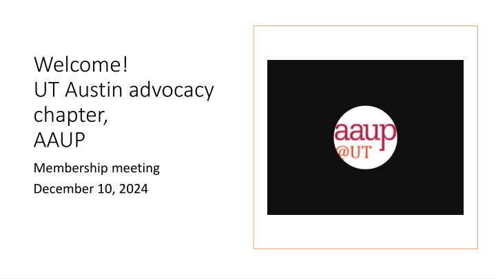 welcome ut austin advocacy chapter aaup