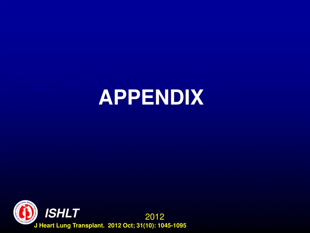 appendix