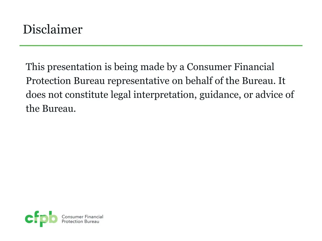 disclaimer
