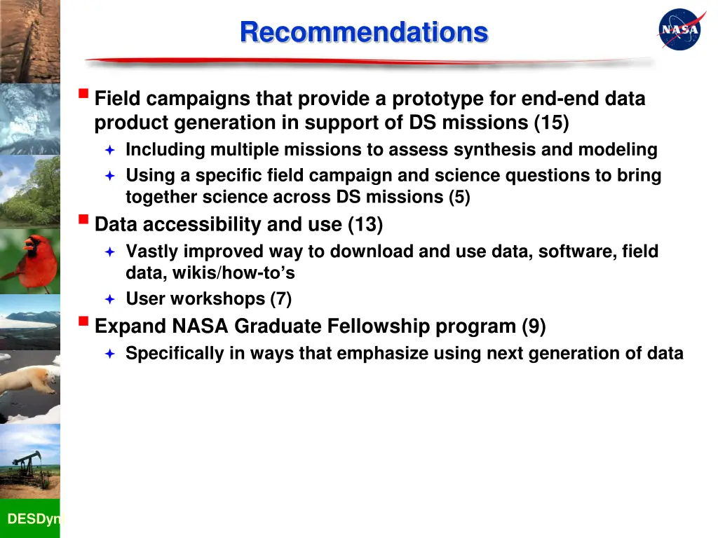 recommendations