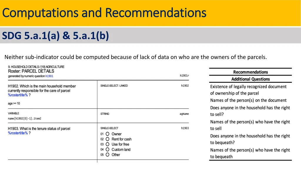 computations and recommendations computations 3