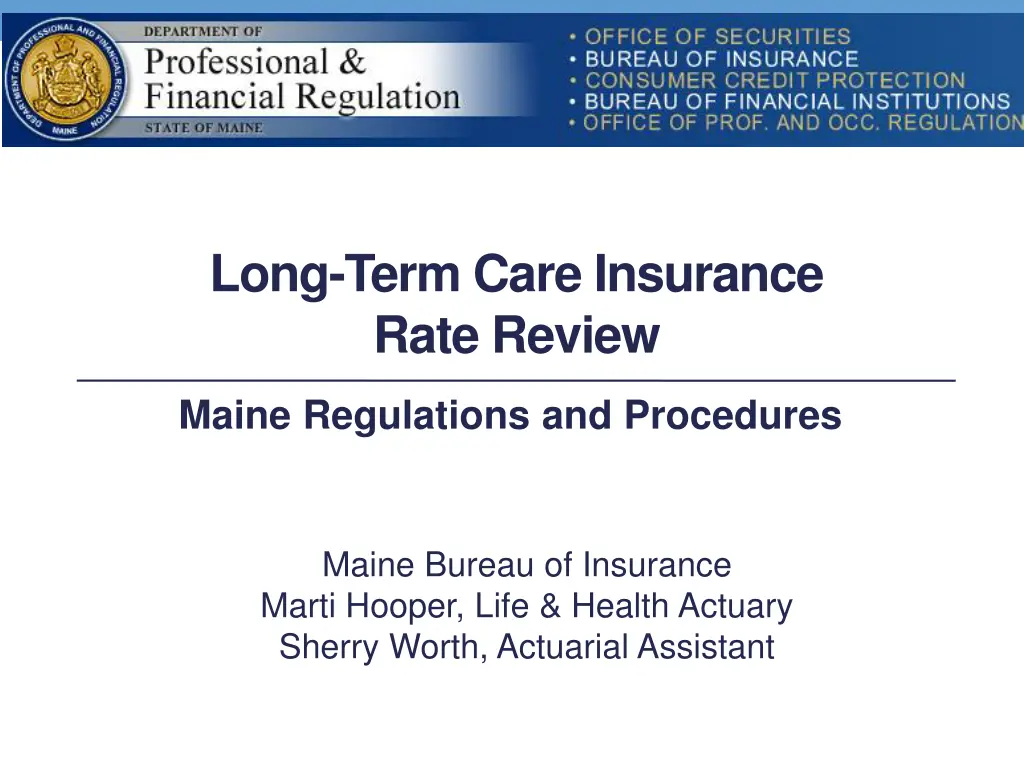 long term care insurance rate review