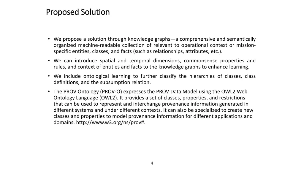 proposed solution proposed solution