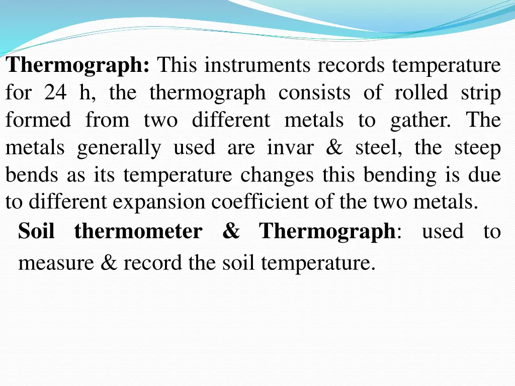thermograph this instruments records temperature