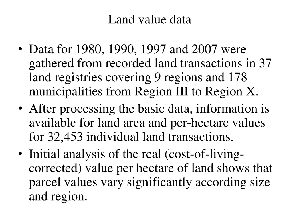 land value data 1