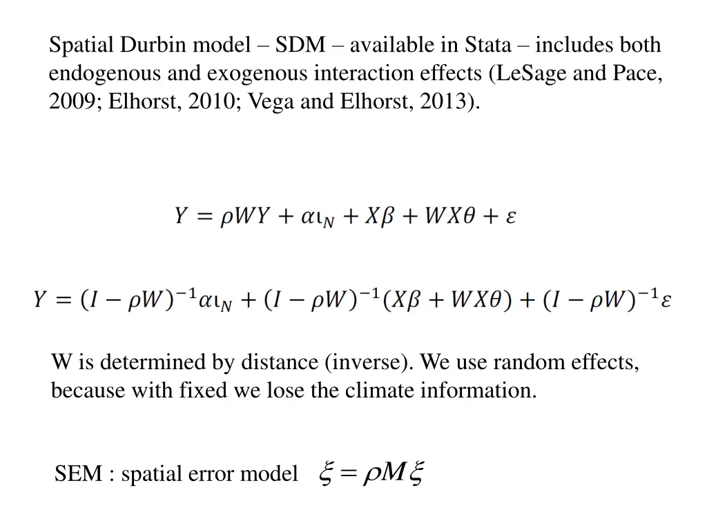 spatial durbin model sdm available in stata