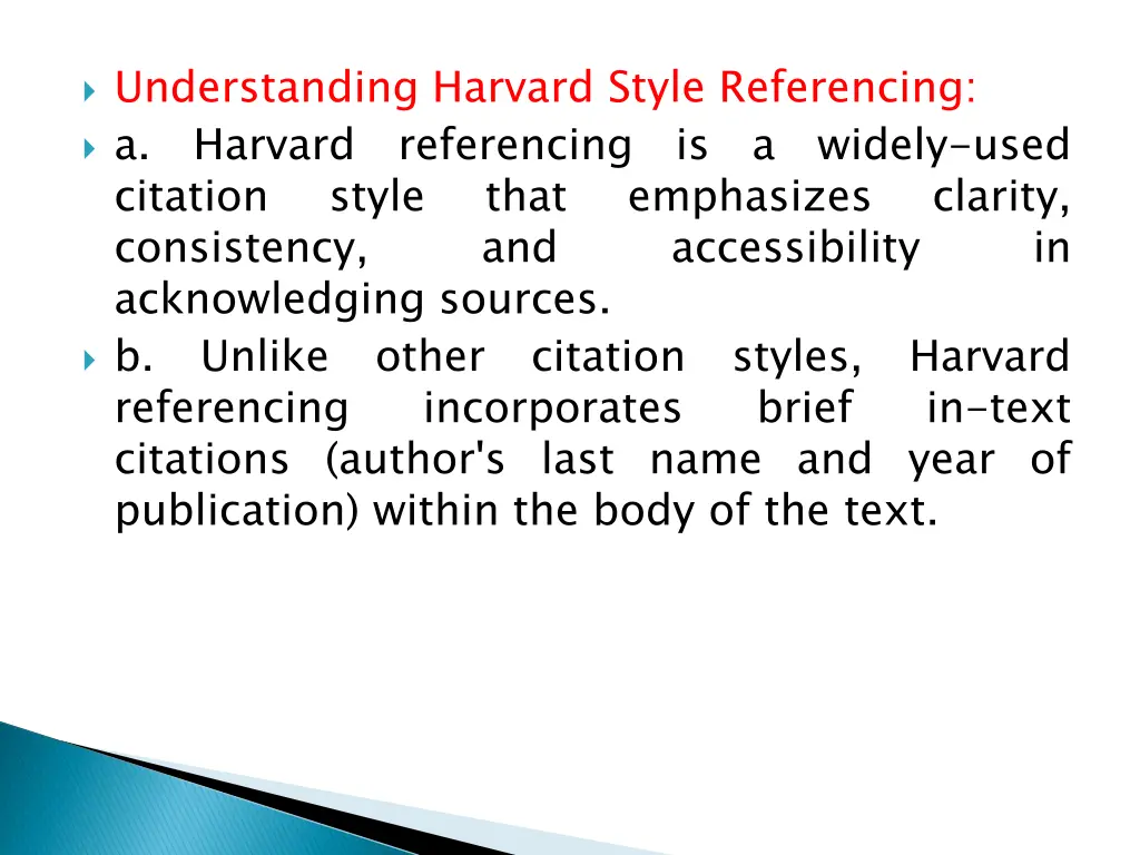 understanding harvard style referencing