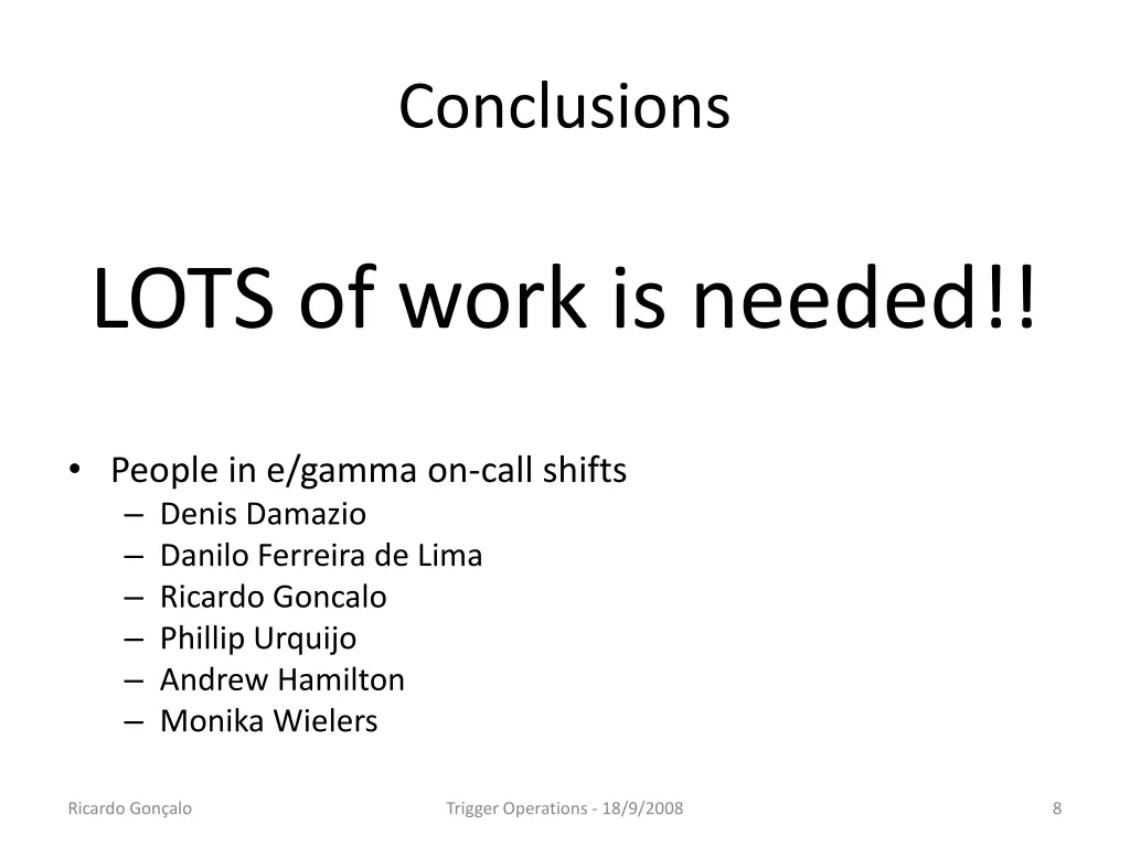 conclusions