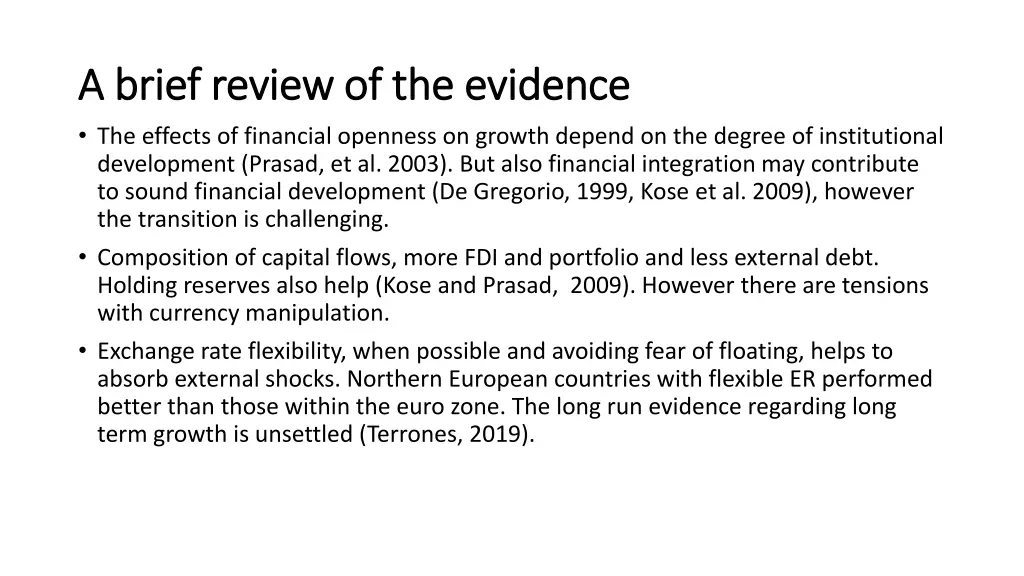 a brief review of the evidence a brief review 1