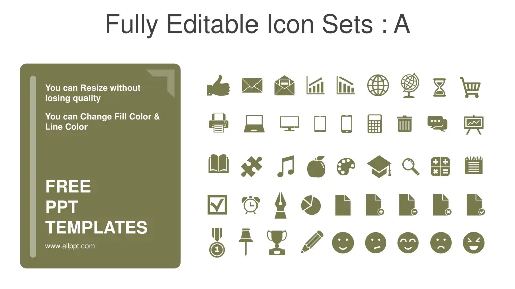 fully editable icon sets a