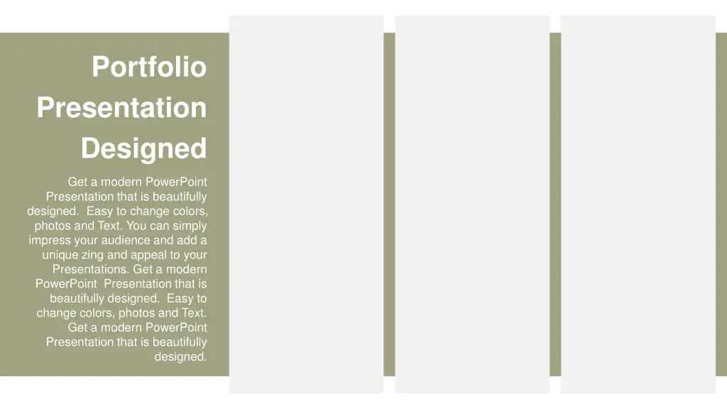 portfolio presentation designed 2