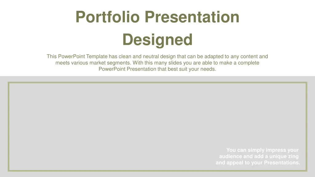 portfolio presentation designed 3