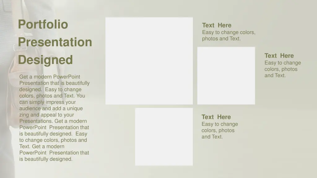 portfolio presentation designed
