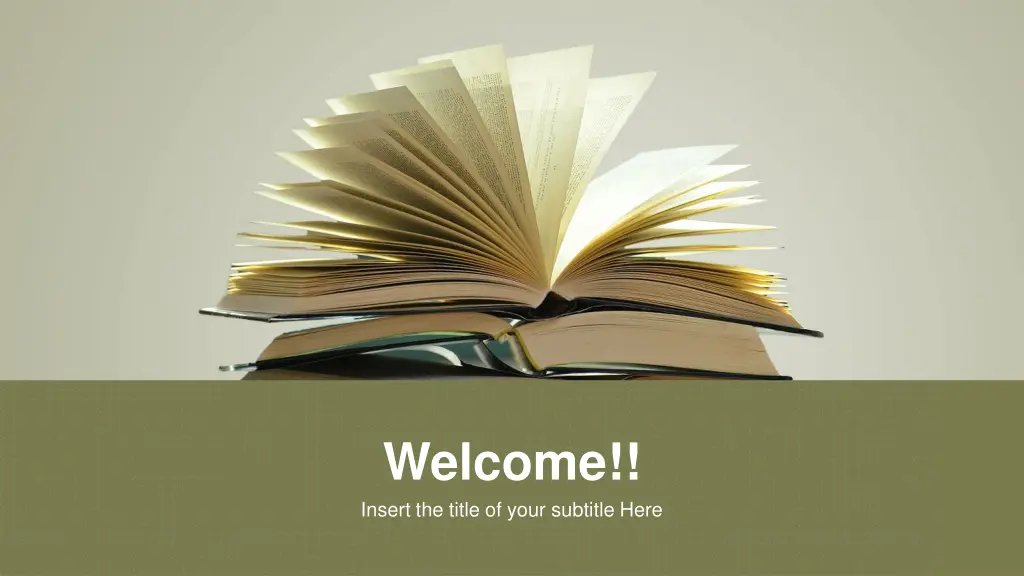 welcome insert the title of your subtitle here
