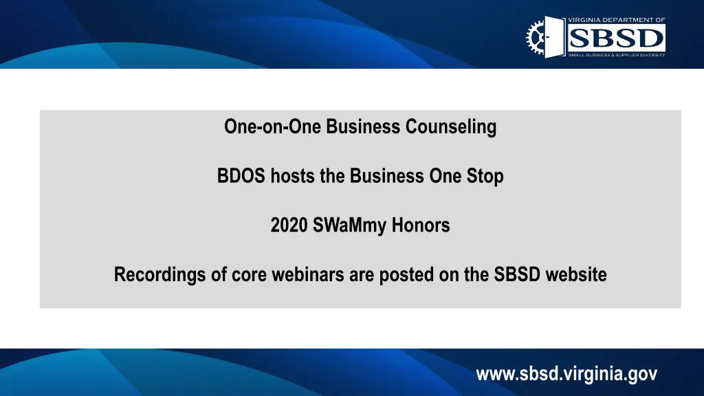 one on one business counseling