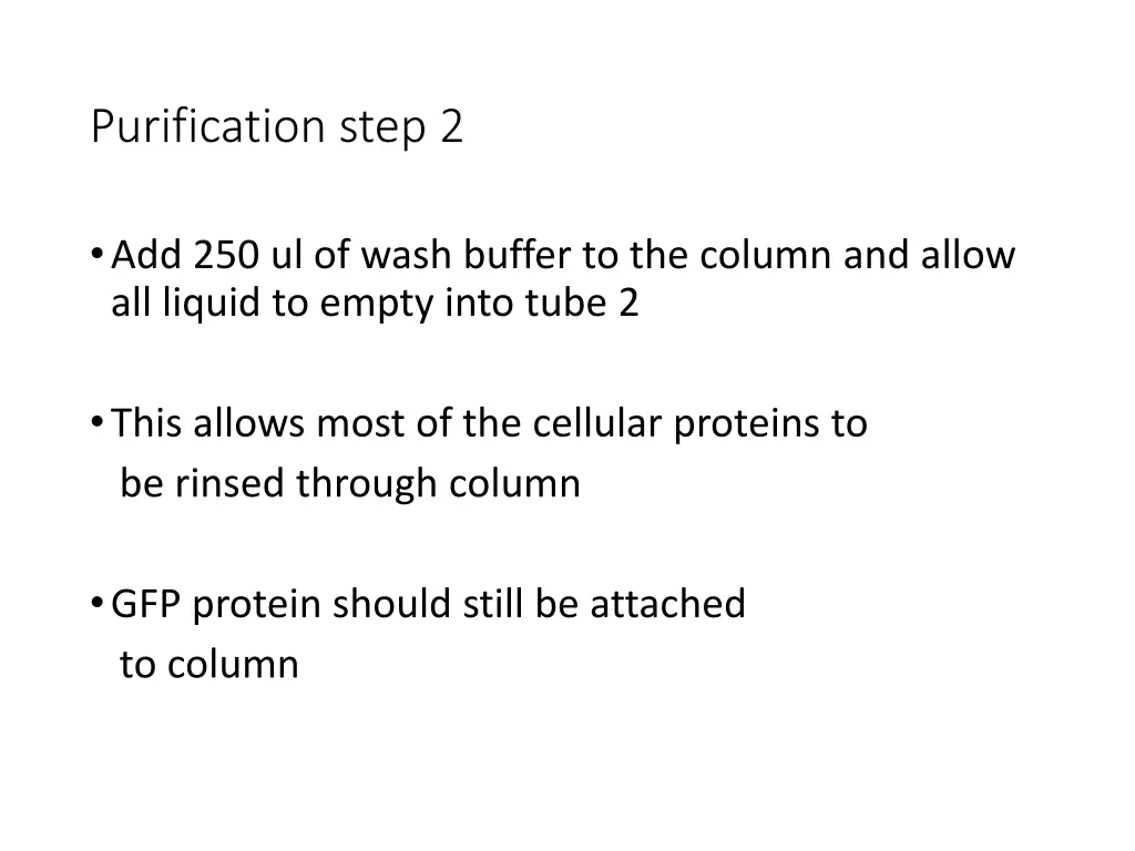 purification step 2