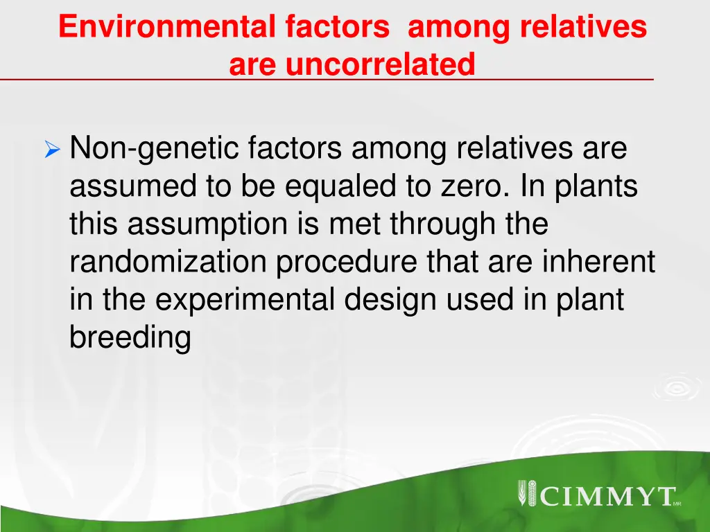environmental factors among relatives