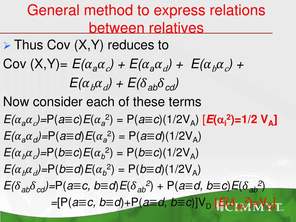 general method to express relations between 4