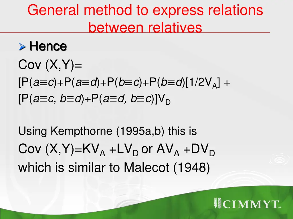 general method to express relations between 5
