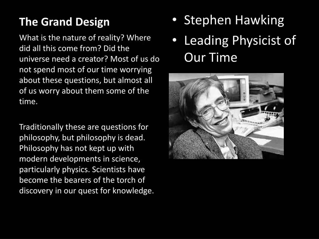 stephen hawking leading physicist of our time