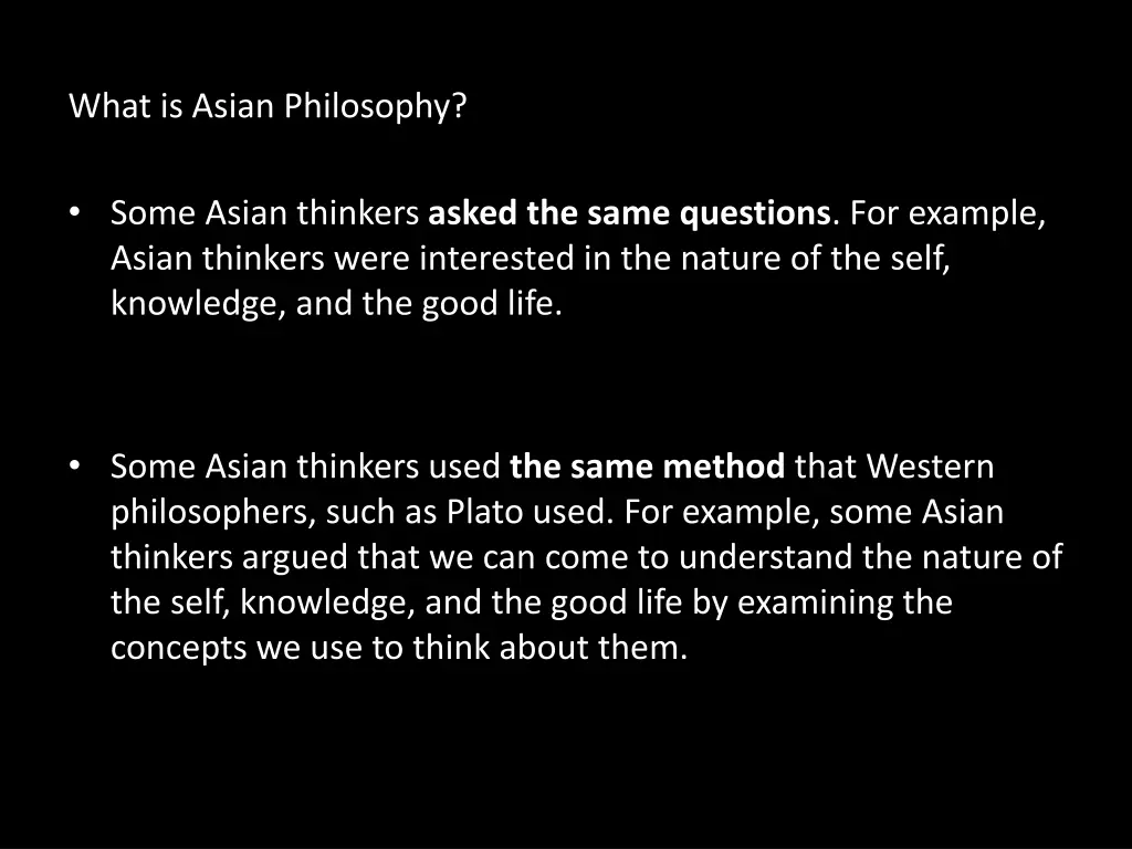 what is asian philosophy