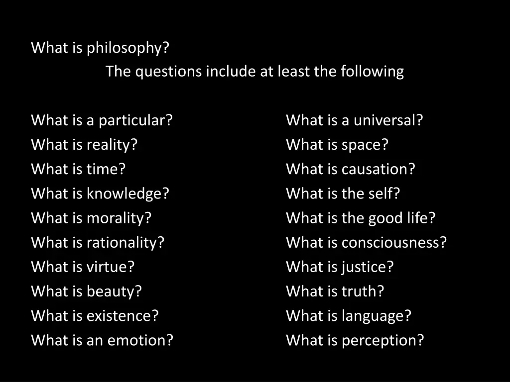 what is philosophy 1