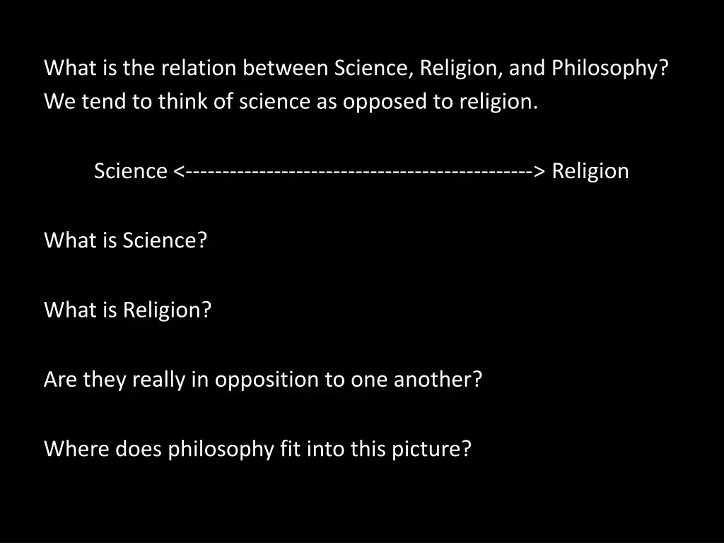 what is the relation between science religion