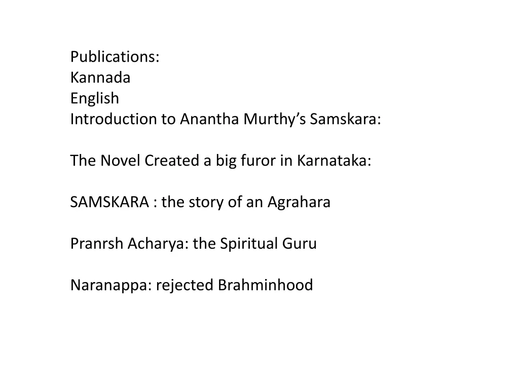 publications kannada english introduction