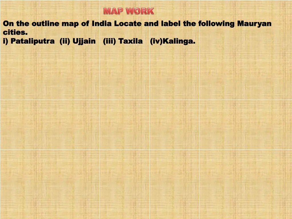 on on the outline map of india locate the outline