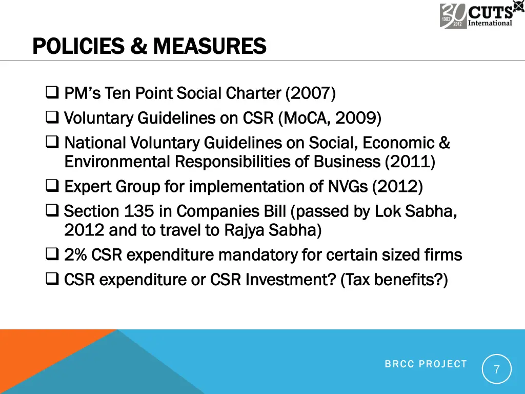 policies measures policies measures